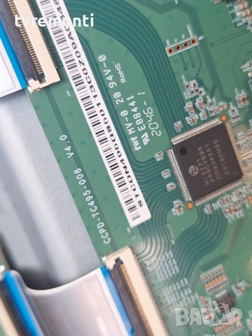 TCon BOARD ,CCPD-TC495-008 V4.0 , for 50inc DISPLAY TPT500-PV5D.Q Rev.S01D, Philips модел 50PUS7505/, снимка 2 - Части и Платки - 55145003