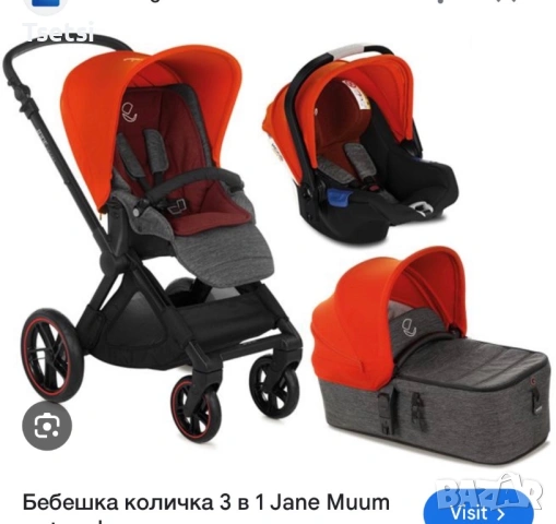 Бебешка количка 3 в 1 Jane Muum