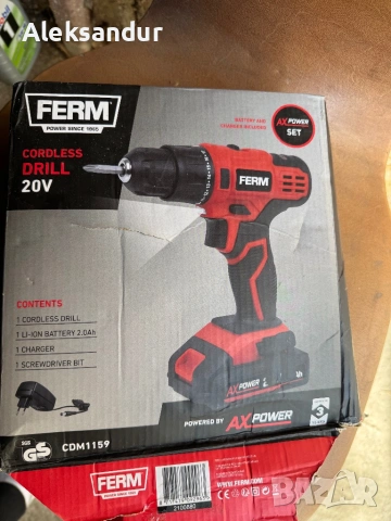 Винтоверт Ferm - чисто нов