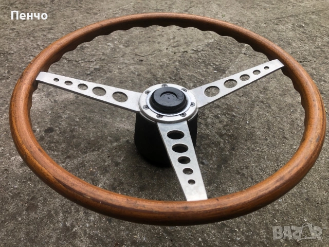 стар дървен спортен волан - 1950/60г. - ОРИГИНАЛ, снимка 4 - Антикварни и старинни предмети - 49665241