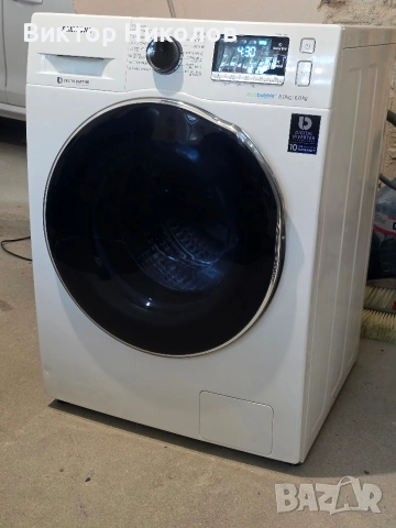 Пералня със сушилня Samsung WD80J6410AW В перфектно състояние, снимка 2 - Перални - 55235232