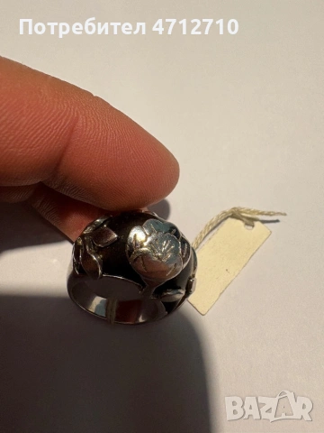 стилен сребърен пръстен на Kenzo., снимка 5 - Пръстени - 54161484