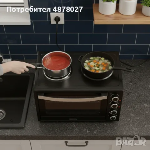 Малка готварска  печка TERMOMAX TXC56CL, снимка 2 - Печки, фурни - 55513741