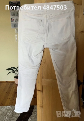 Бели дънки slim jeans. , снимка 2 - Дънки - 54789915