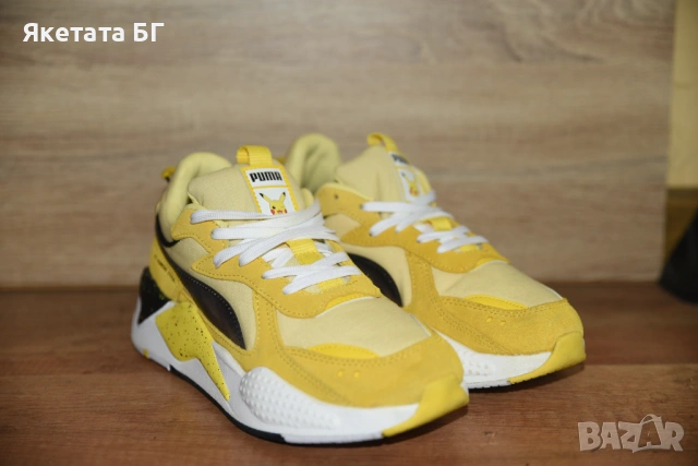 Puma RS-X Pokémon Pikachu оригинални дамски маратонки номер 37,5, снимка 4 - Маратонки - 54379223