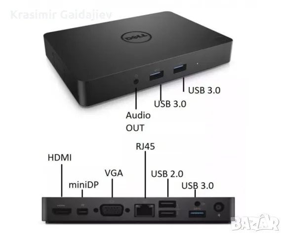 Докинг станция Dell WD15 K17A USB-C, снимка 2 - Лаптоп аксесоари - 55571057