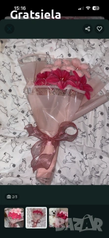 Букет от телени пръчки , снимка 2 - Изкуствени цветя - 54157321