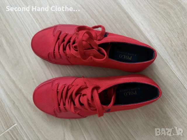 Polo Ralph Lauren Red мъжки кецове 42, снимка 3 - Ежедневни обувки - 55283040