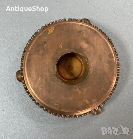 Ретро, меден пепелник. Ръчна изработка., снимка 4 - Антикварни и старинни предмети - 54217595