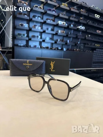 Очила + висок клас калъф + на марката кутия + сертификат + кърпичка yves saint laurent prada