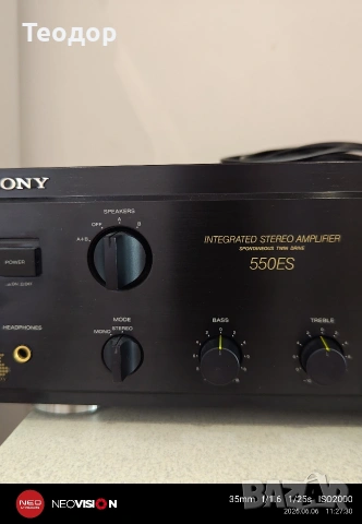 Sony Ta-f550 ES, снимка 3 - Ресийвъри, усилватели, смесителни пултове - 54798780