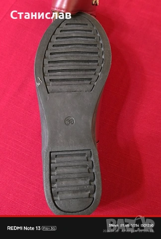 Червено дамски обувки , снимка 4 - Дамски елегантни обувки - 54316698