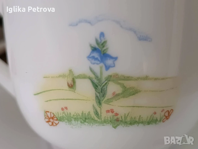 Френски аркопал сервиз, снимка 4 - Антикварни и старинни предмети - 54582009