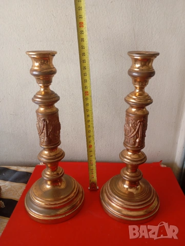 Комплект свещници стил Ампир, снимка 2 - Други ценни предмети - 54170699