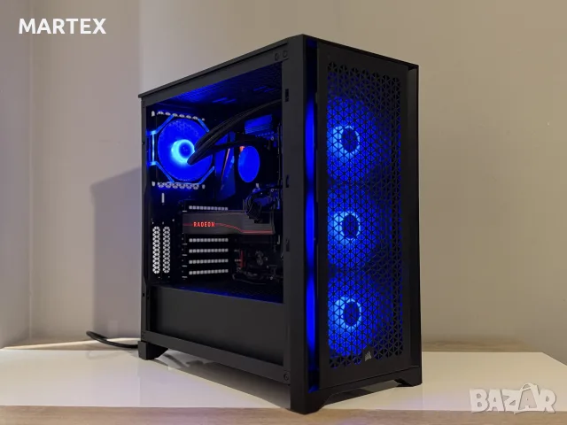 Геймърски компютър Ryzen 5 5600x, RX5700XT, 32GB, водно охлаждане, снимка 10 - Геймърски - 55191168