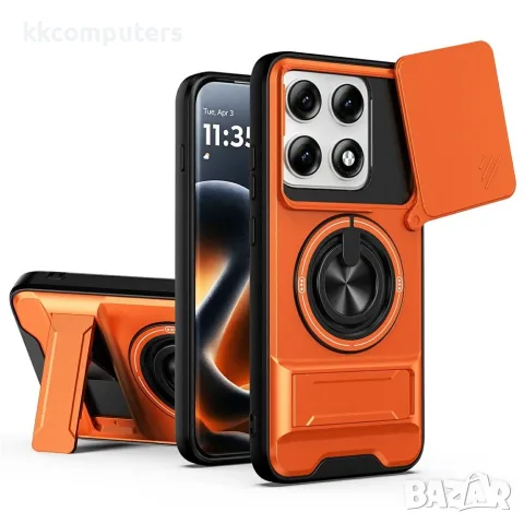 За Motorola Edge 70 Pro+ 5G / Edge 70 Pro 5G Магнитен TPU PC Калъф с Въртяща Халка, Стойка, Капаче з, снимка 5 - Калъфи, кейсове - 55440124
