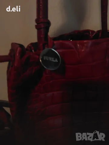 FURLA и Max Mara Original 100% Кожа Страхотна чанта, снимка 4 - Чанти - 55236125