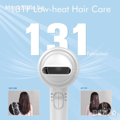 Lylux Cordless Hair Dryer – Безжичен йонен сешоар с високоскоростен мотор, снимка 4 - Сешоари - 55276463