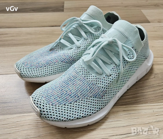 Дамски маратонки Adidas Primeknit Ice Blue - 41/42, снимка 3 - Маратонки - 54165314