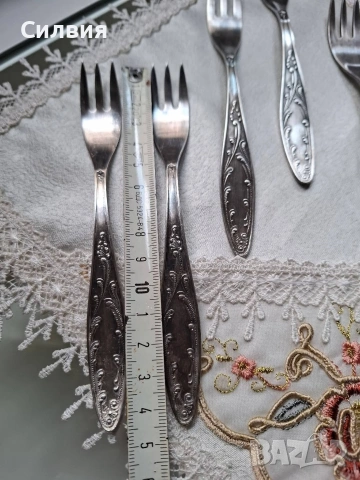 Руски вилички- 6 броя , снимка 8 - Антикварни и старинни предмети - 54234357