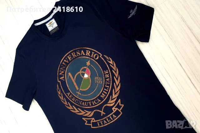 Aeronautica Militare 100 Years Cotton Mens Size M /  L НОВО! ОРИГИНАЛ! Мъжка Тениска!, снимка 10 - Тениски - 55443518