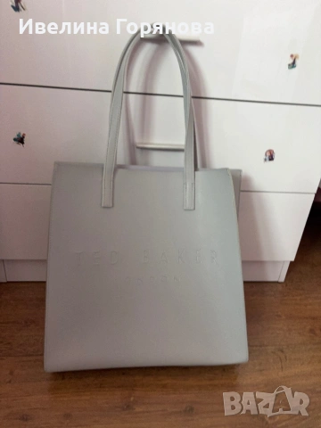 Оригинална чанта Ted Baker London Tote bag – светлосива 
