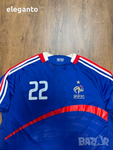 Мъжка футболна тениска France x RIBERY #22 домакиска 2006/07 scoreDrow Shirt , XL размер РЕП., снимка 2 - Тениски - 54572347