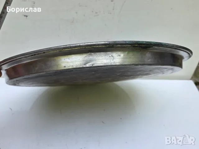 Медна тава, бакър за баници, снимка 7 - Антикварни и старинни предмети - 55381547