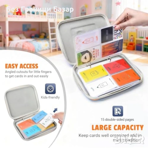 Нов Албум за карти 120 джоба с цип оранжев калъф органайзер Класьор папка, снимка 4 - Други - 54046347