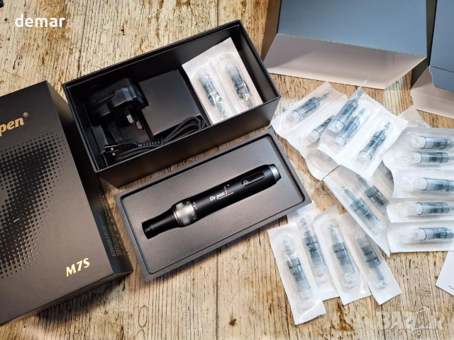 Професионална писалка за микронидлинг Dr. Pen M7S с 25 резервни патрона, снимка 10 - Други - 54341247