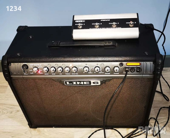 Усилвател за китара кубе Line 6 Spider III 120 вата и FBV4 суич педал, снимка 2 - Ресийвъри, усилватели, смесителни пултове - 54875774