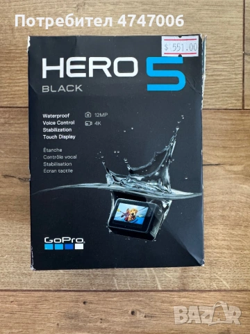 GoPro Hero 5 водоустойчива камера, снимка 7 - Друга електроника - 54683486