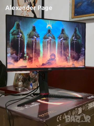 AOC Q24G2A 24" 1440p 165Hz IPS Gaming Monitor – като нов, снимка 3 - Монитори - 54041491