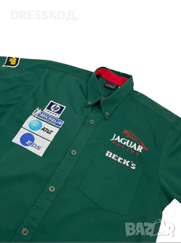 Formula 1 Jaguar team 2002-2004 оригинална  риза с колекционерска стойност, L размер, снимка 3 - Ризи - 55315629