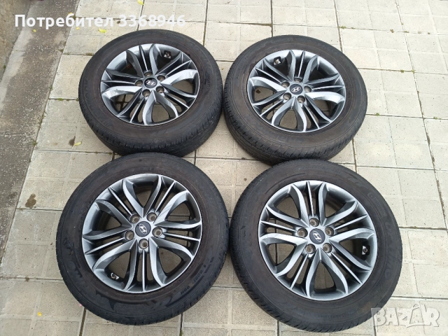 Джанти Hyundai ix35 Tucson 17" 5x114,3 Kia Хюндай Киа 5х114.3 с гуми 225/60/17, снимка 2 - Гуми и джанти - 54638715