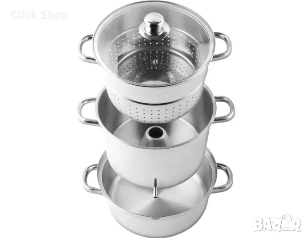 Соковарка SAPIR SP-1260-A26 8L – Неръждаема стомана | За домашни сокове и готвене на пара, снимка 7 - Съдове за готвене - 55512138