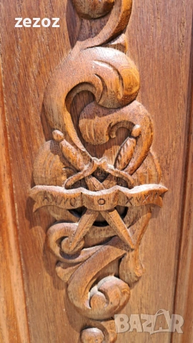 Шкаф ретро масив №118, снимка 6 - Шкафове - 53962296