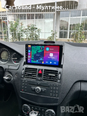 9" Мултимедия Mercedes W204 C-Class Мерцедес Android 15 Навигация