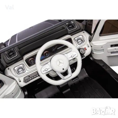 Акумулаторен джип Mercedes EQG Electric G-Class 12V с отварящи се врати меки гуми 4x4, снимка 17 - Коли, камиони, мотори, писти - 55322695
