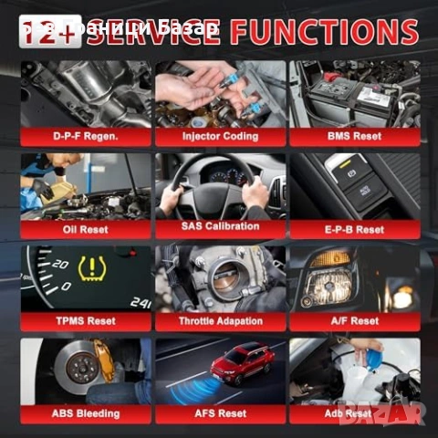 Нов OBD2 диагностичен уред LAUNCH CRP129i V3 5 инча WiFi Auto VIN кола, снимка 4 - Друга електроника - 54045592