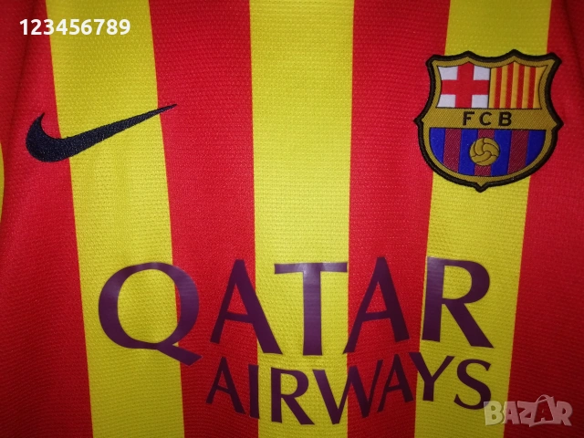 Barcelona Puyol Nike 2013-2014 оригинална фланелка тениска Барселона Пуйол екип , снимка 3 - Тениски - 50698796