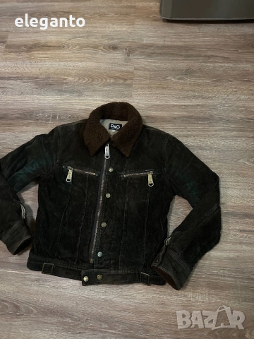 Оригинално мъжко Vintage 90'с яке D&G Dolce e Gabbana  Ribbed corduroy Jacket , L размер , снимка 2 - Якета - 54580715