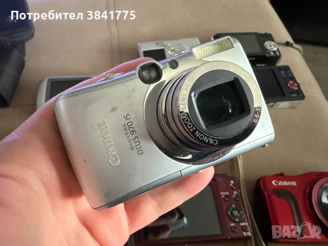 Комплект от 11 употребявани компактни фотоапарата Canon, Pentax, Nikon и други, снимка 5 - Фотоапарати - 54255447
