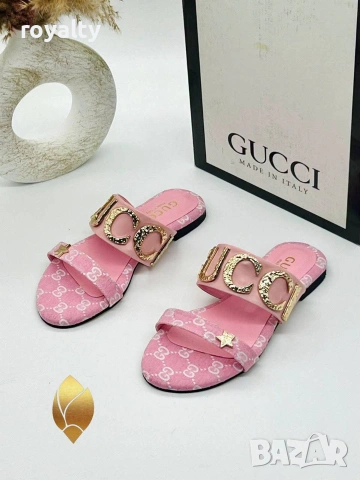 Gucci Нови Луксозни Дамски Чехли Различни Цветове , снимка 7 - Чехли - 55152575
