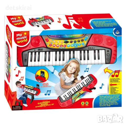 Йоника със столче и микрофон, снимка 2 - Музикални играчки - 55337354