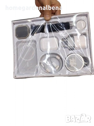 Комплект 8 в 1 X8 Smartwatch + слушалки, зарядно и външна батерия, снимка 7 - Безжични слушалки - 54167021