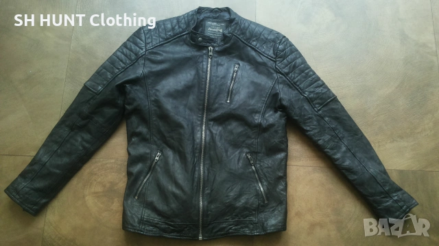 Jack & Jones RICHARD LEATHER Jacket Размер L мъжко яке естествена кожа 15-27, снимка 3 - Якета - 54803773