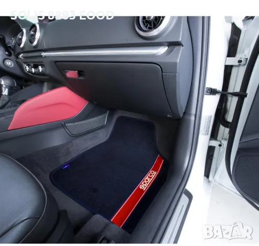 Универсални мокетни стелки Sparco - 03763BRS с червено, снимка 3 - Аксесоари и консумативи - 55674986