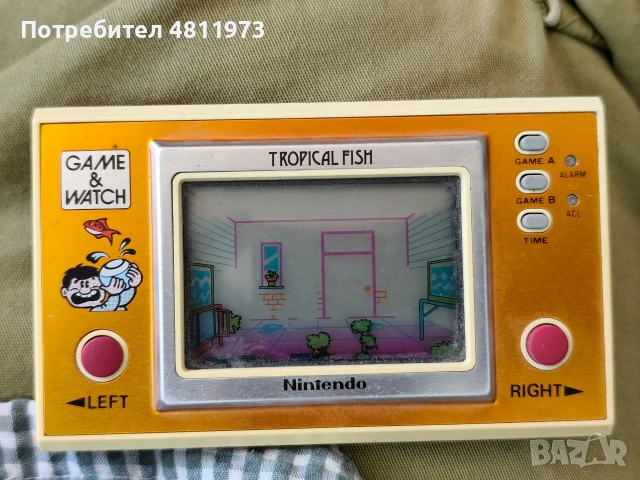 Нинтендо Nintendo game and watch tropical fish, снимка 4 - Други игри и конзоли - 55087116