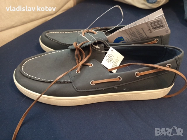 Мъжки Мокасини от еко кожа -сини и кафяви , снимка 2 - Мокасини - 54194185